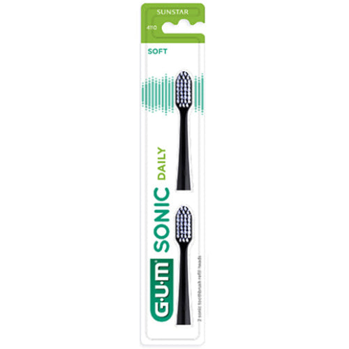 Gum Sonic Daily Replacement Heads-Black