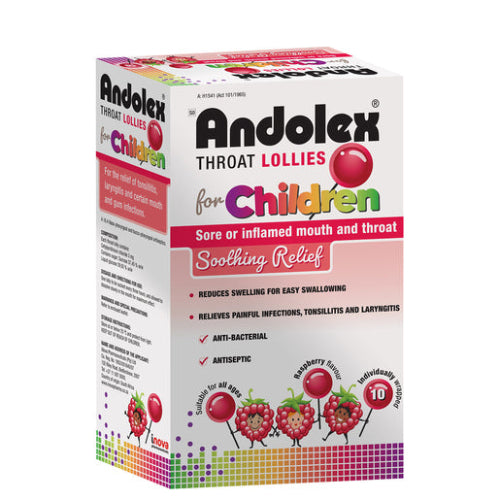 Andolex Throat Lollies 10's