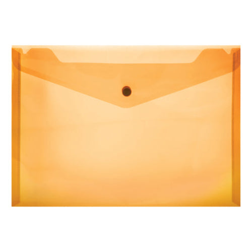 A4 Pvc Folder With Stud Orange 180 Micron 12