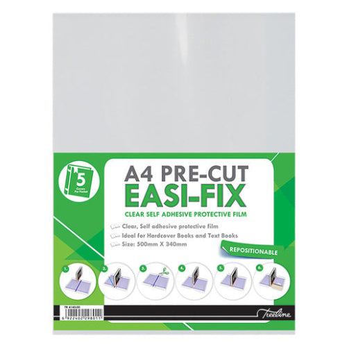 A4 Easi-Fix Pre-Cut Self Adhesivie 5's