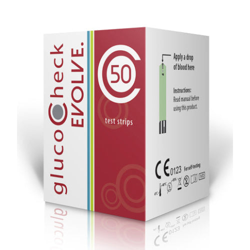 Glucocheck Evolve Glucose Test Strips 50's