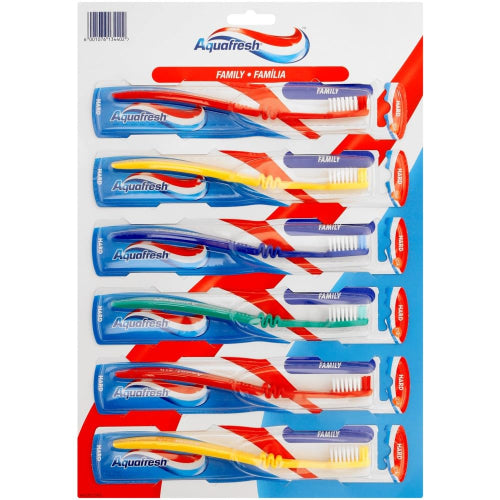 Aquafresh Toothbrush Family Hard Universal Pack 6