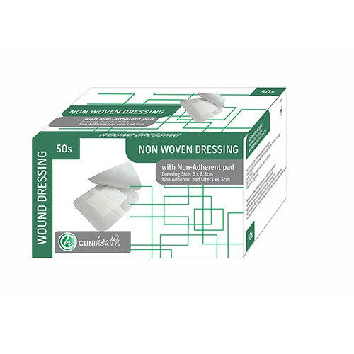 Dressing Non Woven & Pad Clinihealth 6X8cm 50