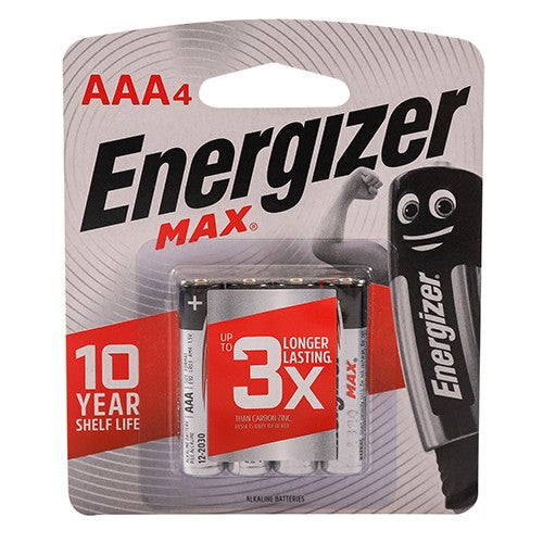 Energizer Max Battery Aaa 4Pack