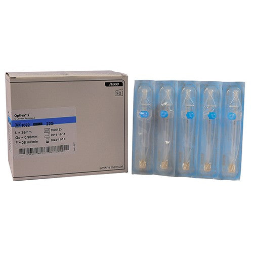 Jelco Optiva 2 22Gx25mm Blue 50