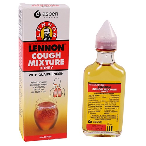 Lennon Cough Mix Honey 50ml Dutch Meds Cura Pharm