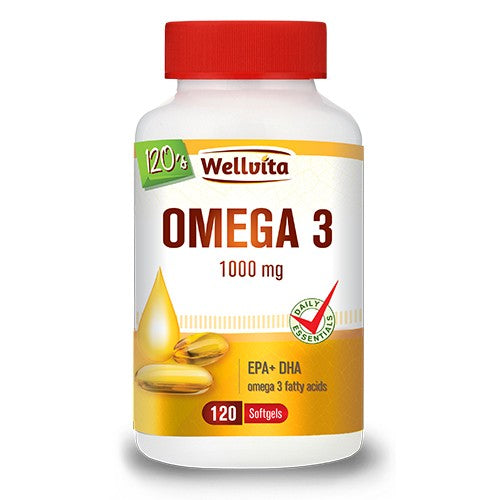 Omega 3 1000mg 120 Softgels Wellvita