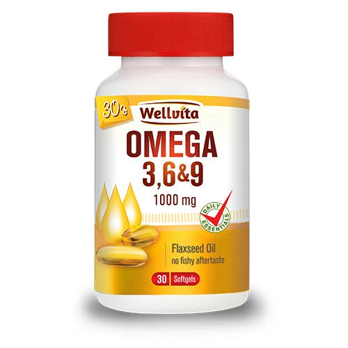 Omega 3&6&9 1000mg 30 Softgels Wellvita