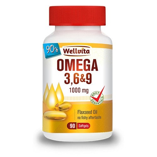 Omega 3&6&9 1000mg 90 Softgels Wellvita