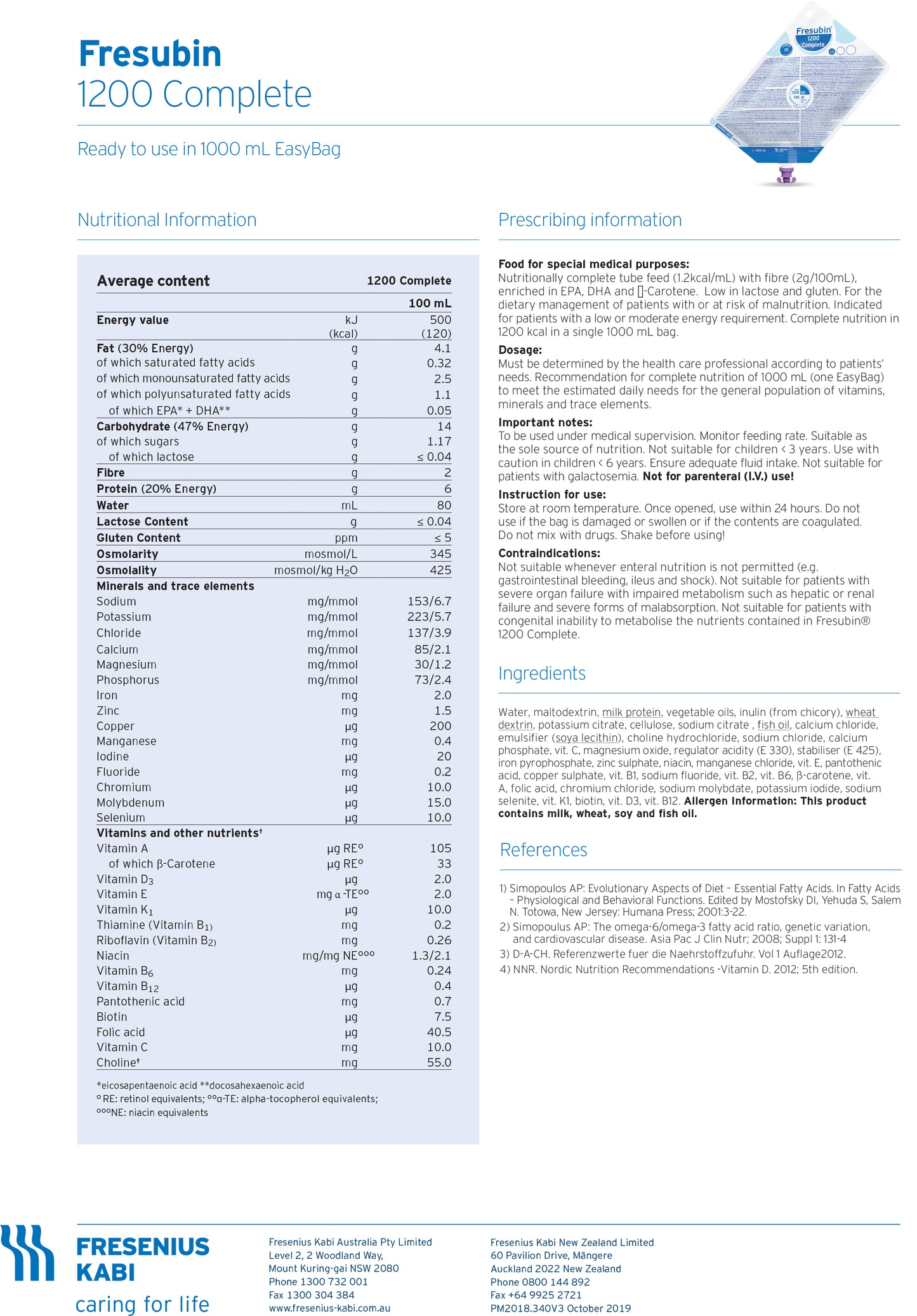Fresubin 1200 Complete 1000ml