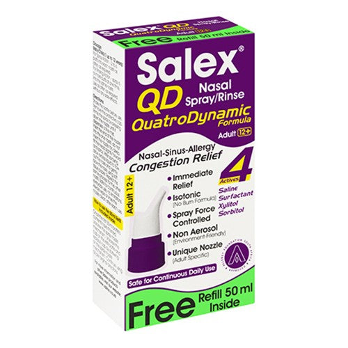 Salex Qd Adult Nasal Spray Rinse 50ml