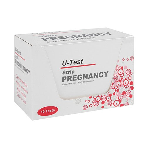 U-Test Pregnancy Hcg Strips 10 Home