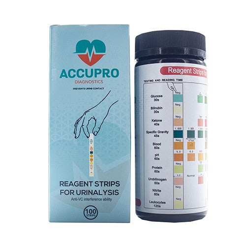 Urine Analysis Test Strips Accupro 100