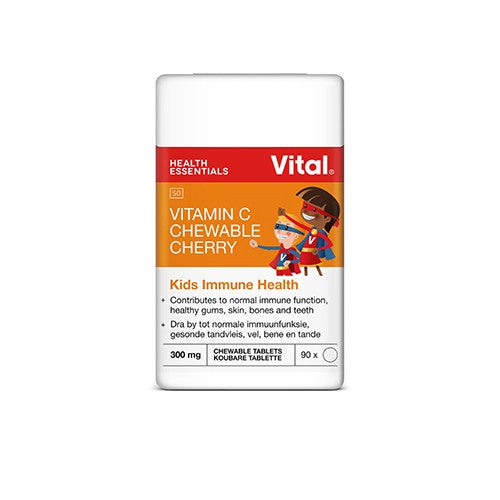 Vital Kids Vitamin C Cherry Chew Tablets 90