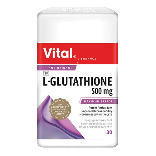 Vital L-Glutathione 500mg 30 Tablets Cura Pharm Vital L-Glutathione 500mg 30 Tablets Cura Pharm