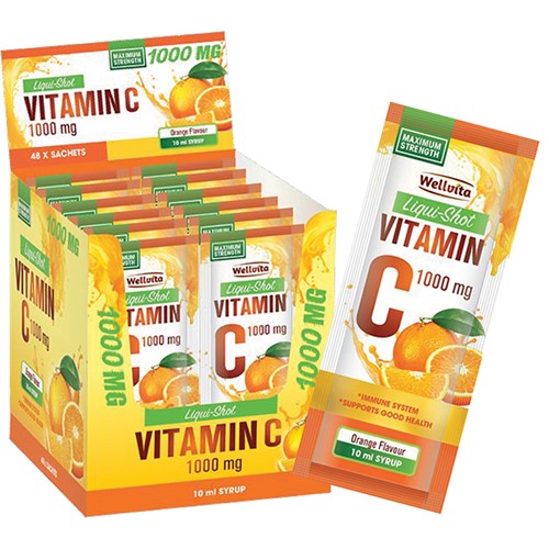 Vitamin C Liquid Shot 48 X 10ml Wellvita