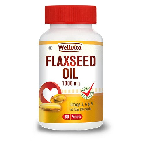 Wellvita Flaxseed Oil 1000mg 60 Sofgels