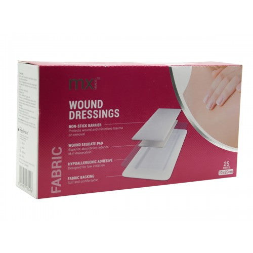 Wound Dressing Mx Fabric 10X20cm 25 Cura Pharm