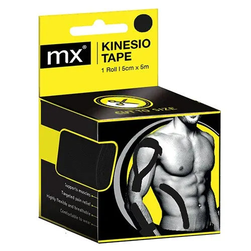 Kinesio Tape Mx Black 5cmx5m 1