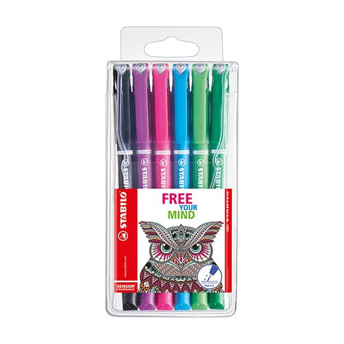 Stabilo Sensor Fine liner Assorted Wallet 6