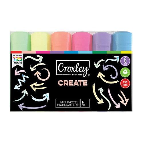 Croxley Create Mini Highlight Pastel 6