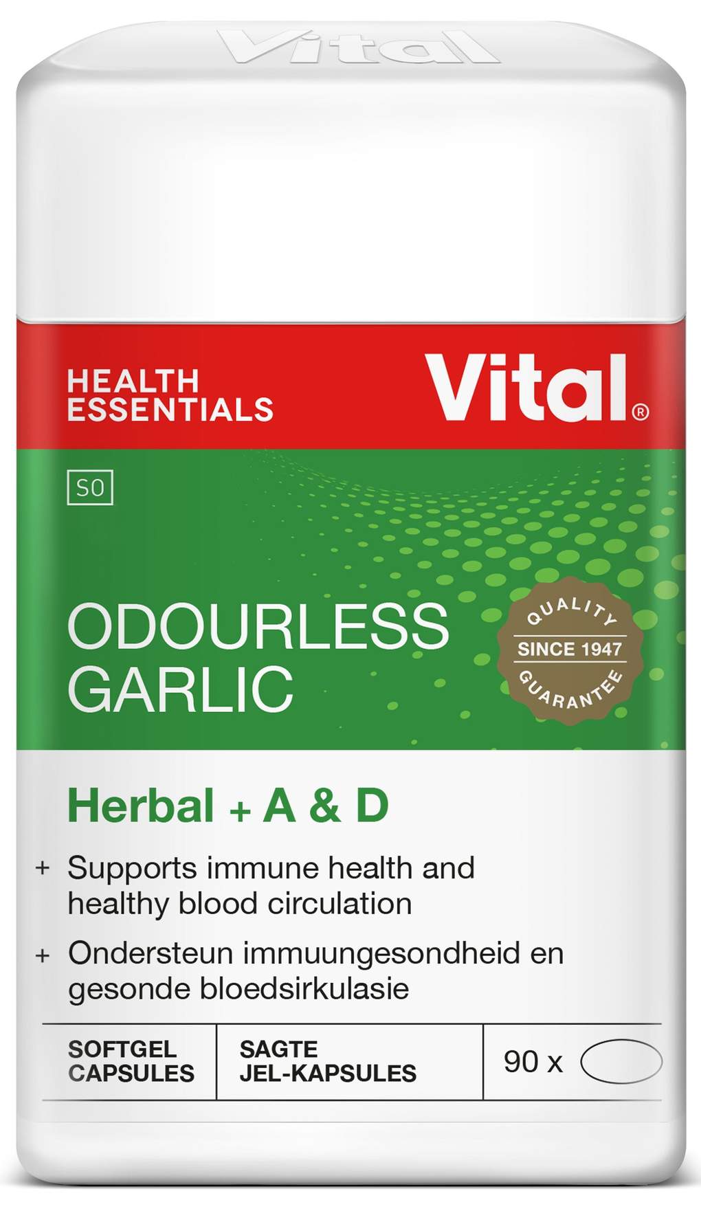 VITAL Odourless Garlic Capsules 100