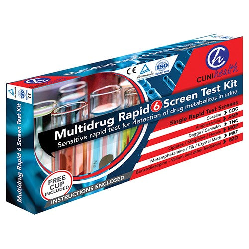 Drug 6 Panel Test CliniHealth Single