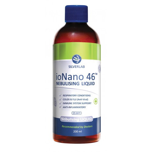 Ionano 46 Colloidal Silver Nebulising Liquid 200ml