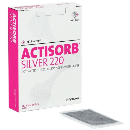 Actisorb Charcoal+Silver 6.5 X 9.5 (1 sheet)