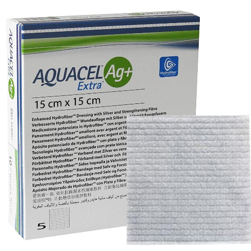Aquacel Ag+ Extra Silver Dress 15 X 15cm 5 – Cura Pharm Aquacel Ag+ Extra Silver Dress 15 X 15cm 5 – Cura Pharm