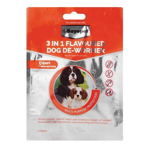 Bayopet 3In1 Flavoured Dog De-Wormer