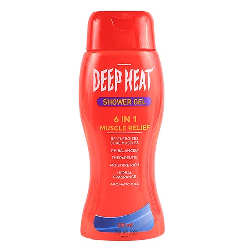 Deep Heat Shower Gel 250ml Cura Pharm