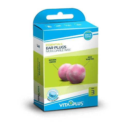 Ear Plugs Vitaplus Mouldable Wax 3 Pair