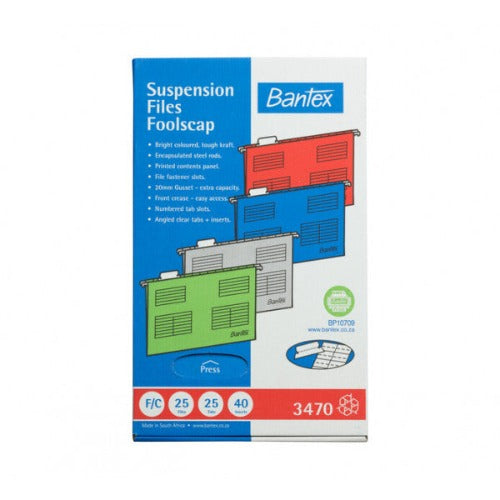 File Suspension Red Bantex & Tab 25