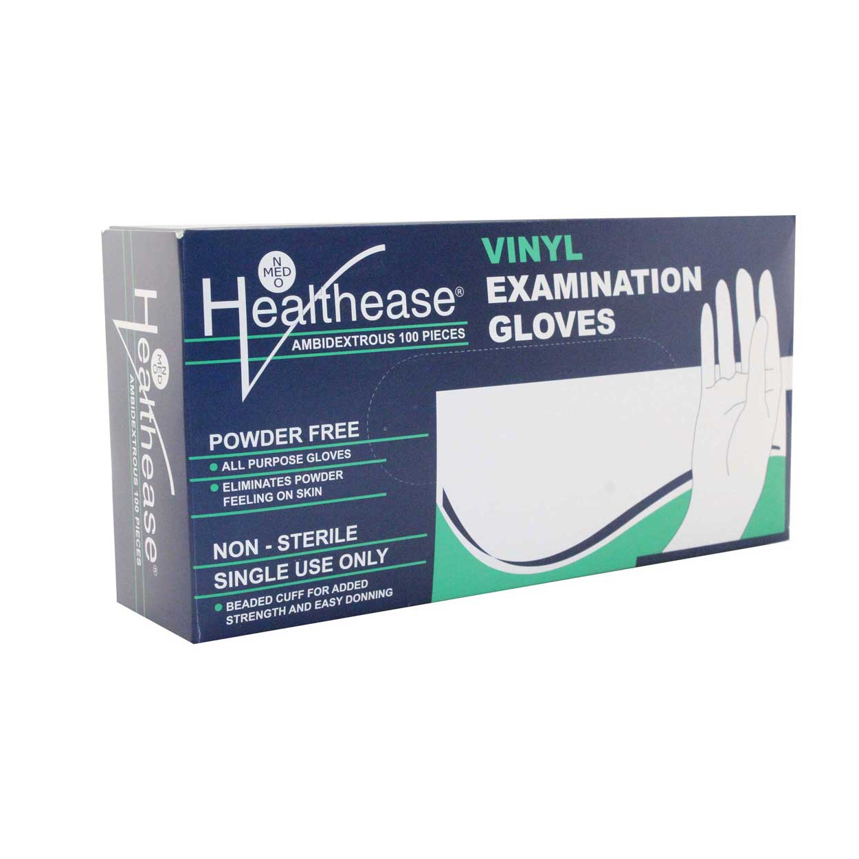 Glove Vinyl Medium Healthease 100