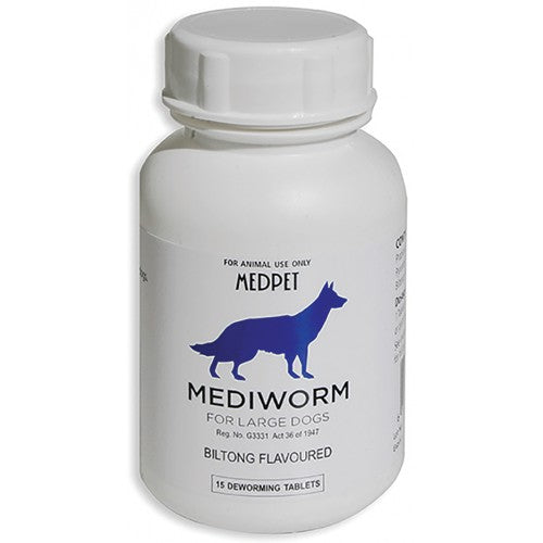 Mediworm Large Dog 15 Tablets