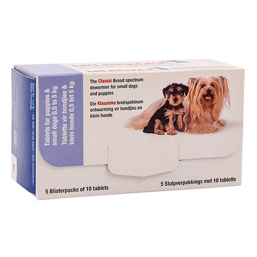 Milbemax Classic Pup & Small Dog 50 Tablets