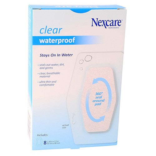 Nexcare Clear Waterproof Knee Elbow 8