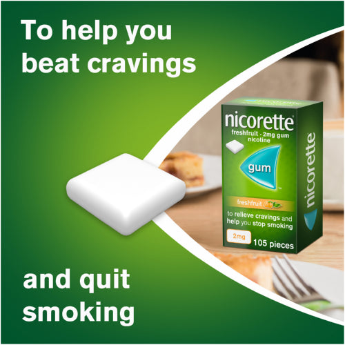 Nicorette gum Fresh Fruit 2mg 105