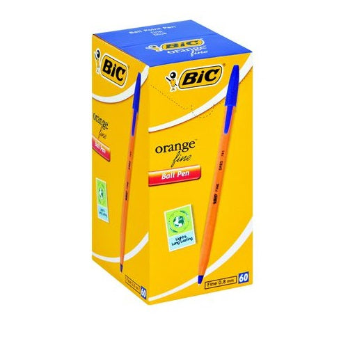 Pen Bic Orange Fine Blue Bx 60