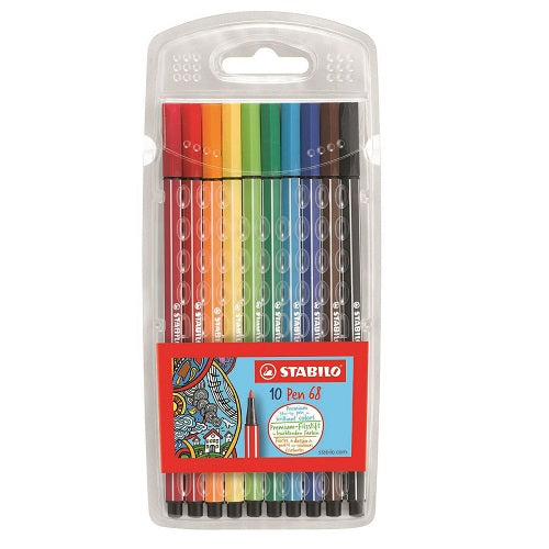 Pen Fibre Tip Wallet Stabilo 10