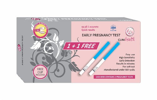 Pregnancy Test Double Pack CliniHealth 1