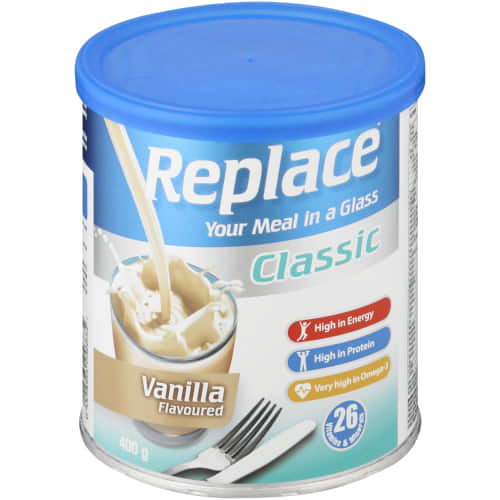 Replace Classic Vanilla 400g Powder