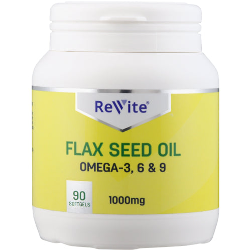 Revite Flax Seed 1G 90 Softgel Capsules