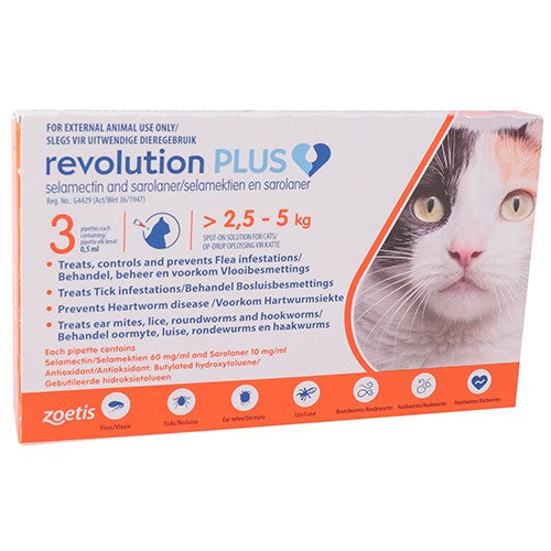 Revolution Plus Orange 0.5ml X 3 Tubes