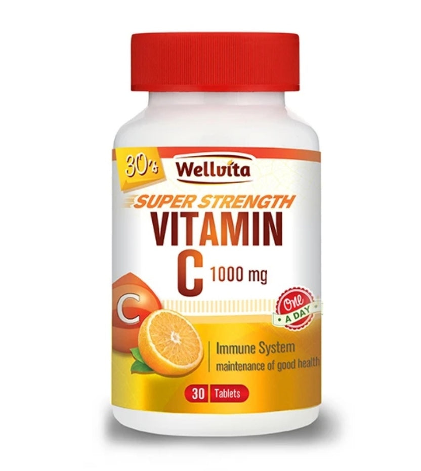 Wellvita Vitamin C 1000mg Tablets