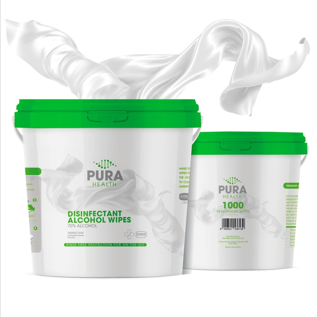 Disinfectant 70% Alcohol Wipes 1000 wipes per bucket