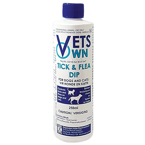 Vets Own Tick & Flea Dip 250ml