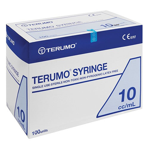 Syringe 10ml 3 Part Luer Lock Terumo 100