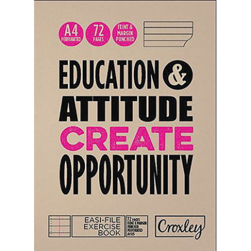 A4 72 Page Feint & Margin Punched Jd325 10